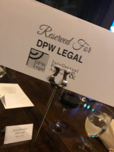 Sign reserving DPW Legal's place at the APS 25th Anniversary Dinner